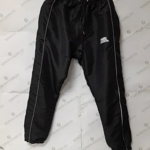 AIMER EMBROIDERED TRACKSUIT PANTS IN BLACK SIZE S