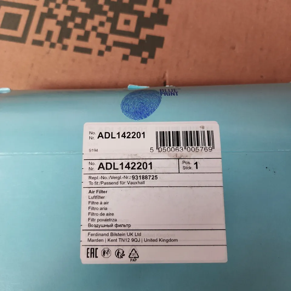 BLUE PRINT AIR FILTER ADL142201 – VAUXHALL