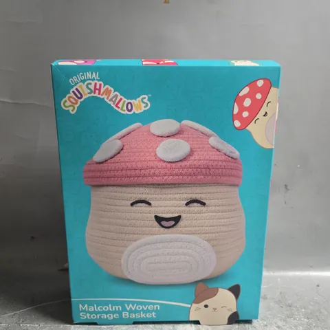 SQUISHMALLOWS - MALCOLM WOVEN STORAGE BASKET 