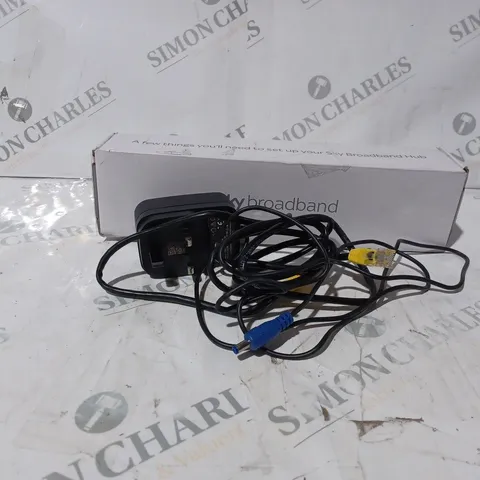 BOXED SKY BROADBAND HUB ACCESSORIES TO INCLUDE POWER ADAPTER AND ETHERNET CABLE
