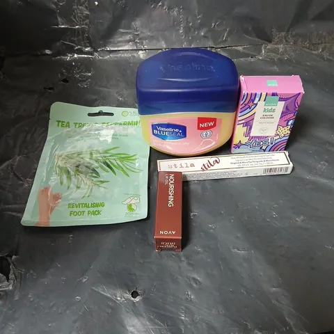 APPROXIMATEY 20 ASSORTED HEALTH AND BEAUTY PRODUCTS TO INCLUDE VASELINE PETROLEUM JELLY, AVON KIDS COLOGNE AND FOOT PADS