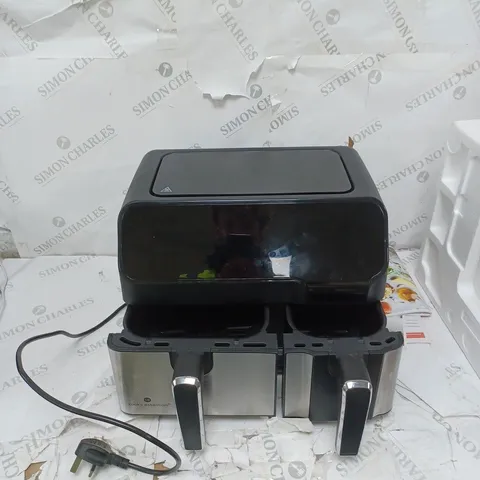 BOXED COOK'S ESSENTIALS 7.7L DUAL AIR FRYER 