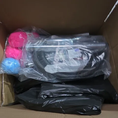 APPROXIMATELY 15 ASSORTED HOUSEHOLD PRODUCTS TO INCLUDE HOOVER PARTS, WOOL AND WALLPAPER