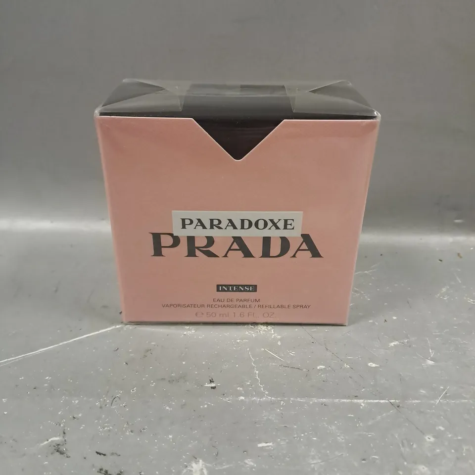 BOXED AND SEALED PRADA PARADOXE EAU DE PARFUM INTENSE REFILLABLE 50ML