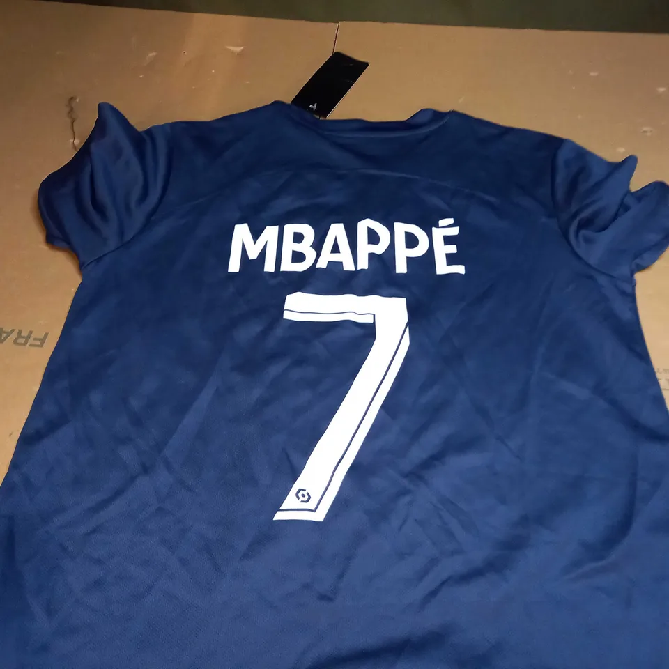 PSG `MBAPPE` FOOTBALL TSHIRT - SIZE S