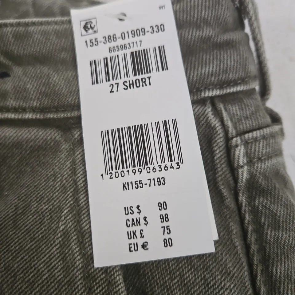 ABERCROMBIE & FITCH MEN'S GREY DENIM JEANS, 27 SHORT