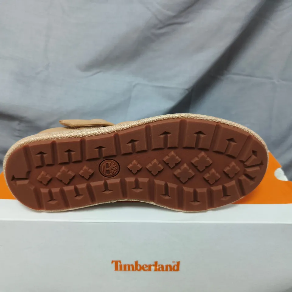 TIMBERLAND BELMAR WAVES BACKSTRAP SANDAL – WOMEN’S BEIGE UK5, FULL-GRAIN LEATHER