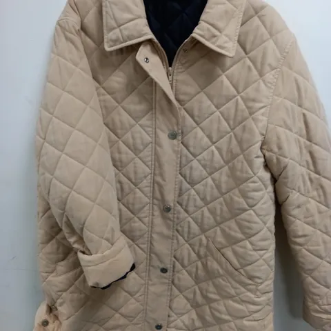 MARKS AND SPENCERS QUILTED ZIP THROUGH COAT - UK 16