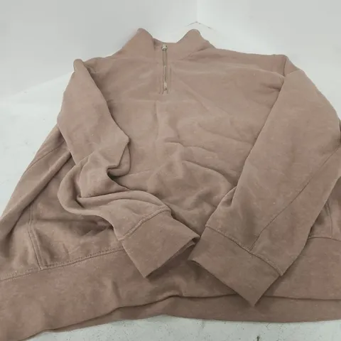 ZARA BROWN ZIP HOODIE β SIZE L (EUR L, US L)