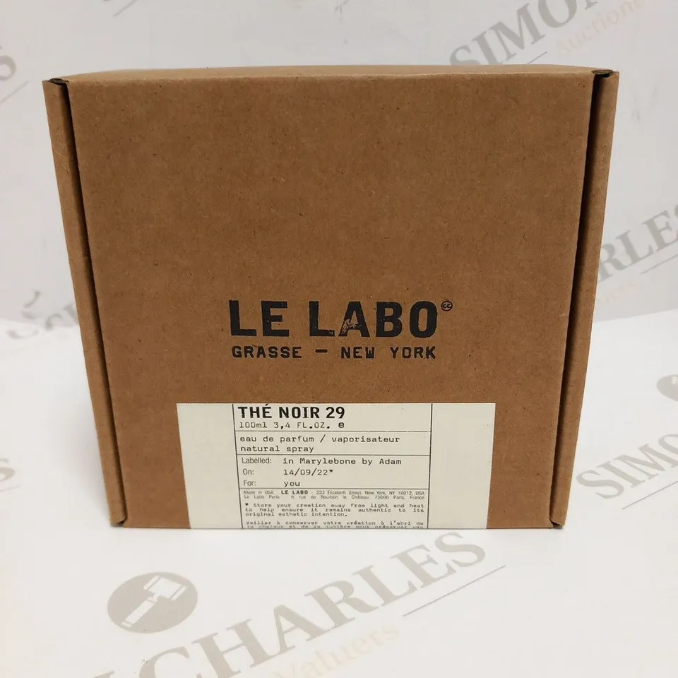 BOXED AND SEALED LE LABO GRASSE NEW YORK THE NOIR 29 EAU DE PARFUM 100ML