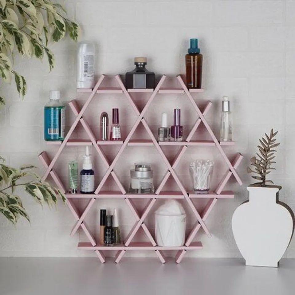 BOXED AALIYHA WALL SHELF- PINK