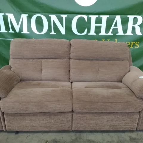 QUALITY DESIGNER G-PLAN BURFORD 3 SEATER (2 CUSH) SOFA - VICTORIA GINGER FABRIC 