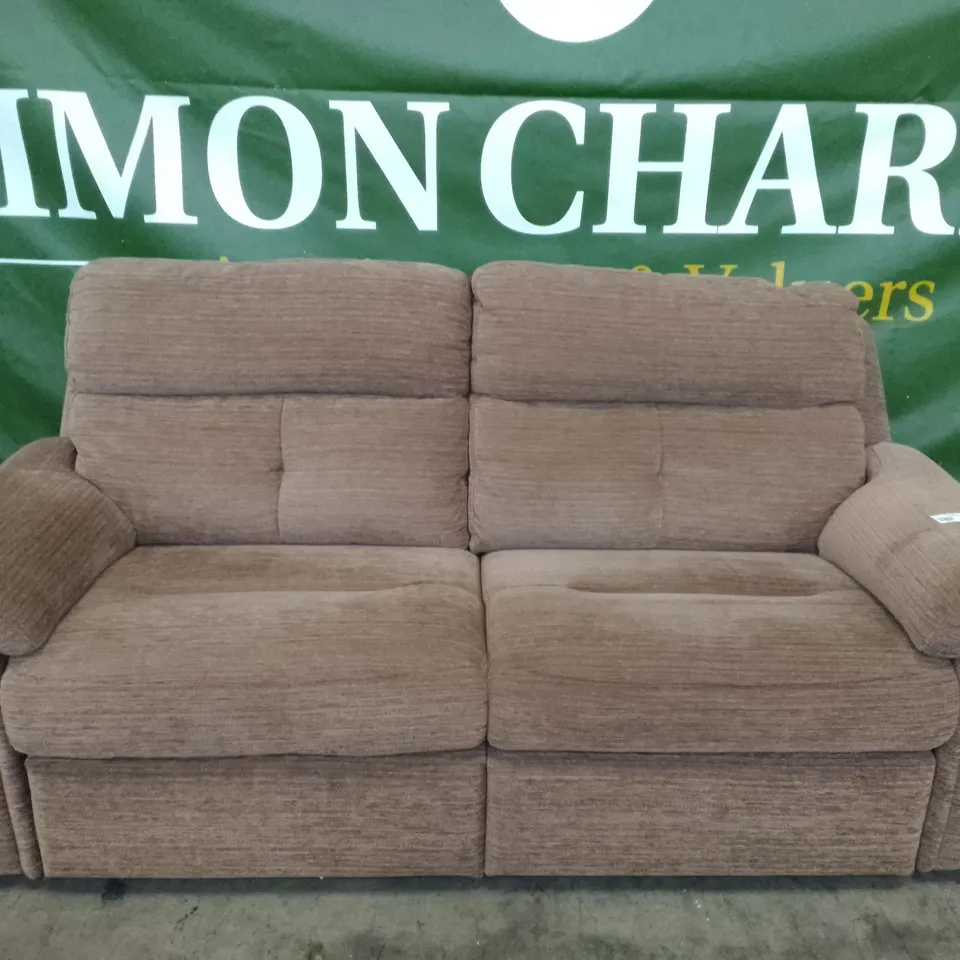 QUALITY DESIGNER G-PLAN BURFORD 3 SEATER (2 CUSH) SOFA - VICTORIA GINGER FABRIC 