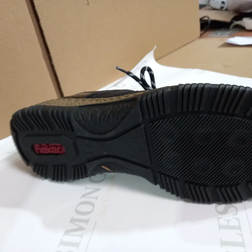 RIEKER BLACK TRAINERS SIZE 6.6
