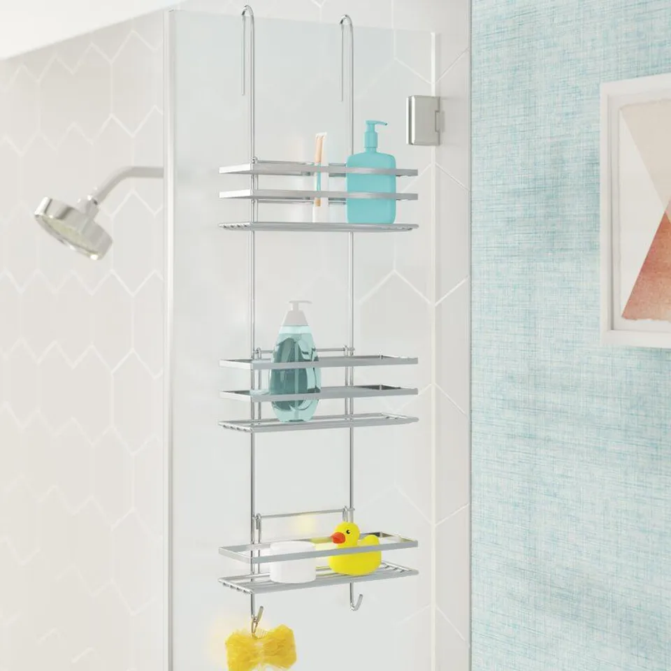 BOXED METAL HANGING SHOWER CADDY