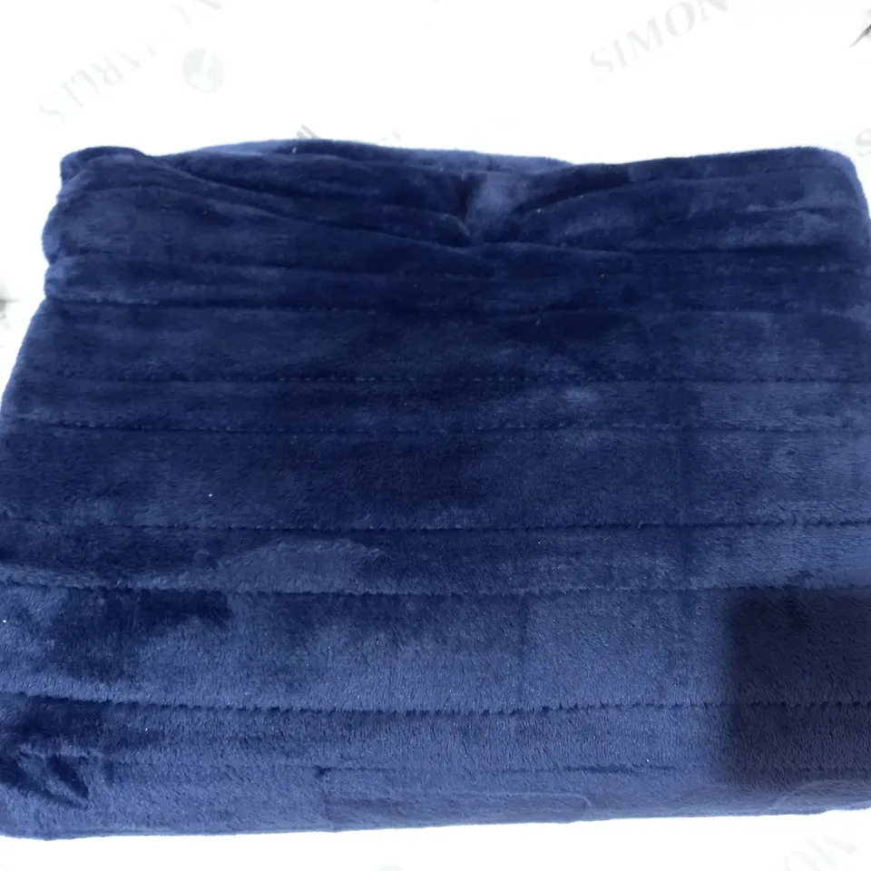 COZEE HOME HEATED NAVY THROW