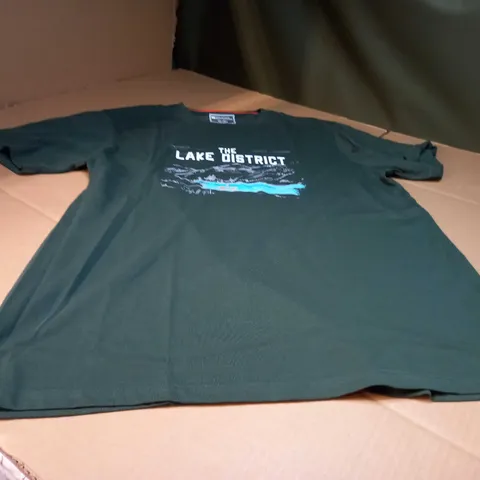MOUNTAIN WAREHOUSE SLOGAN/KHAKI TEE - XL