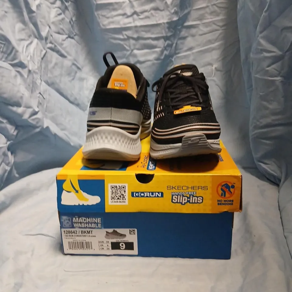 SKECHERS SLIP-INS WOMEN’S GO RUN CONSISTENT 2.0 SENNA UK 6 (US 9) BLACK/GRAY