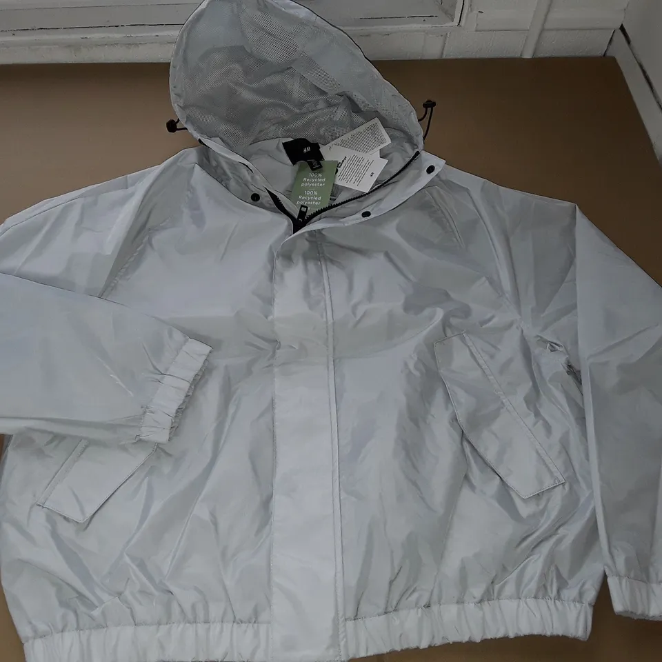 H&M OFF WHITE WATER REPELLENT JACKET - EUR M