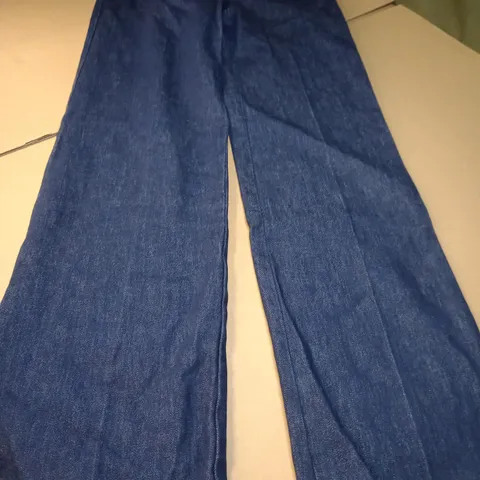 SEZANE INDIGO WIDE LEGGED JEANS