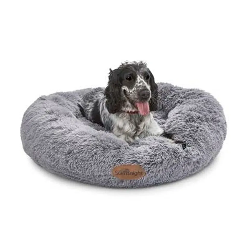 BOLSTER CUSHION FLEECE PET BED DOG NEST