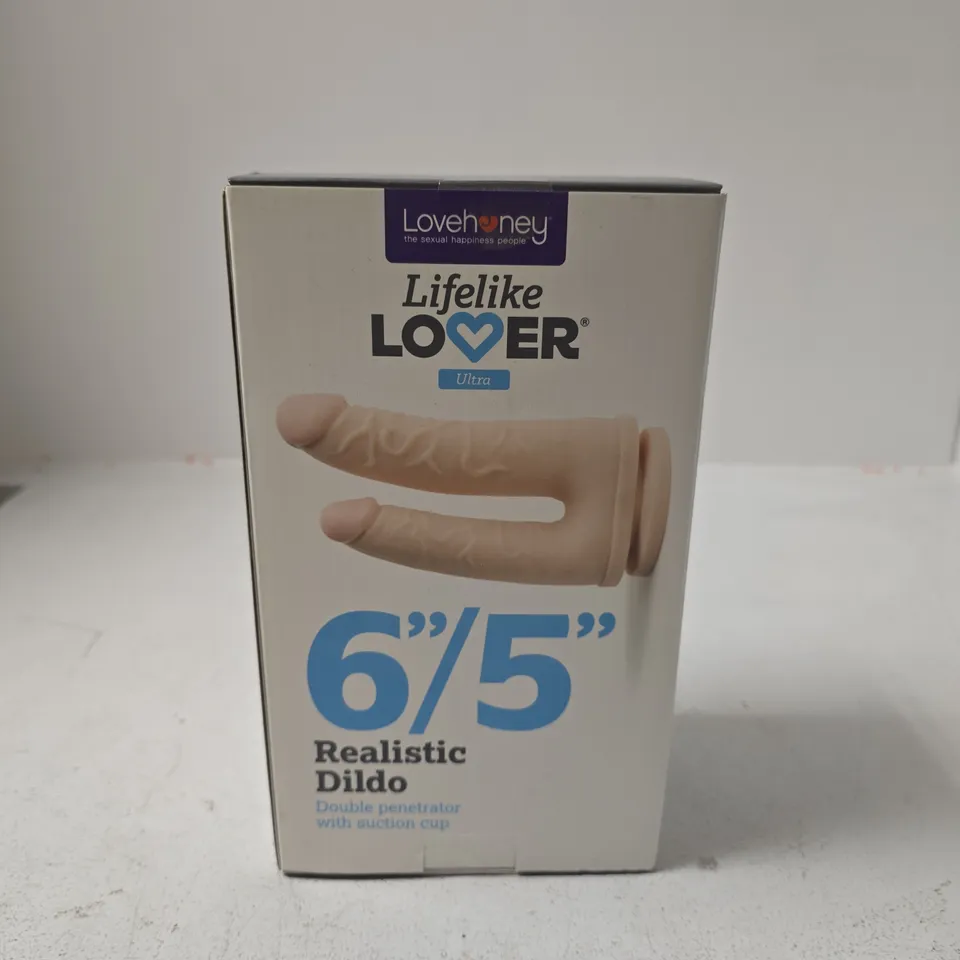 SEALED LOVEHONEY LIFELIKE LOVER ULTRA REALISTIC DILDO WITH SUCTION CUP – 6IN/5IN