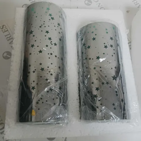 SET OF 2 STAR LAMPS 