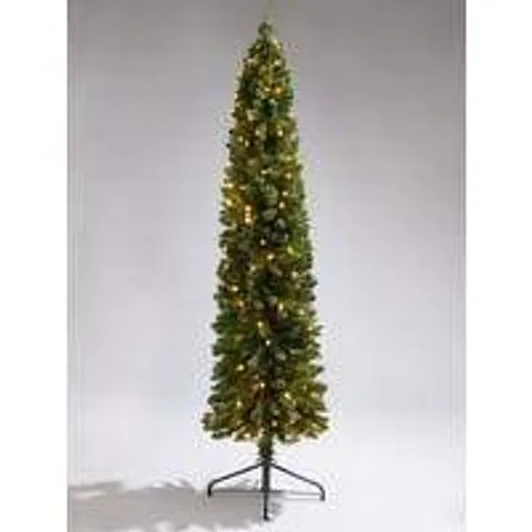 BOXED PRE-LIT 6FT PENCIL CHRISTMAS TREE - COLLECTION ONLY