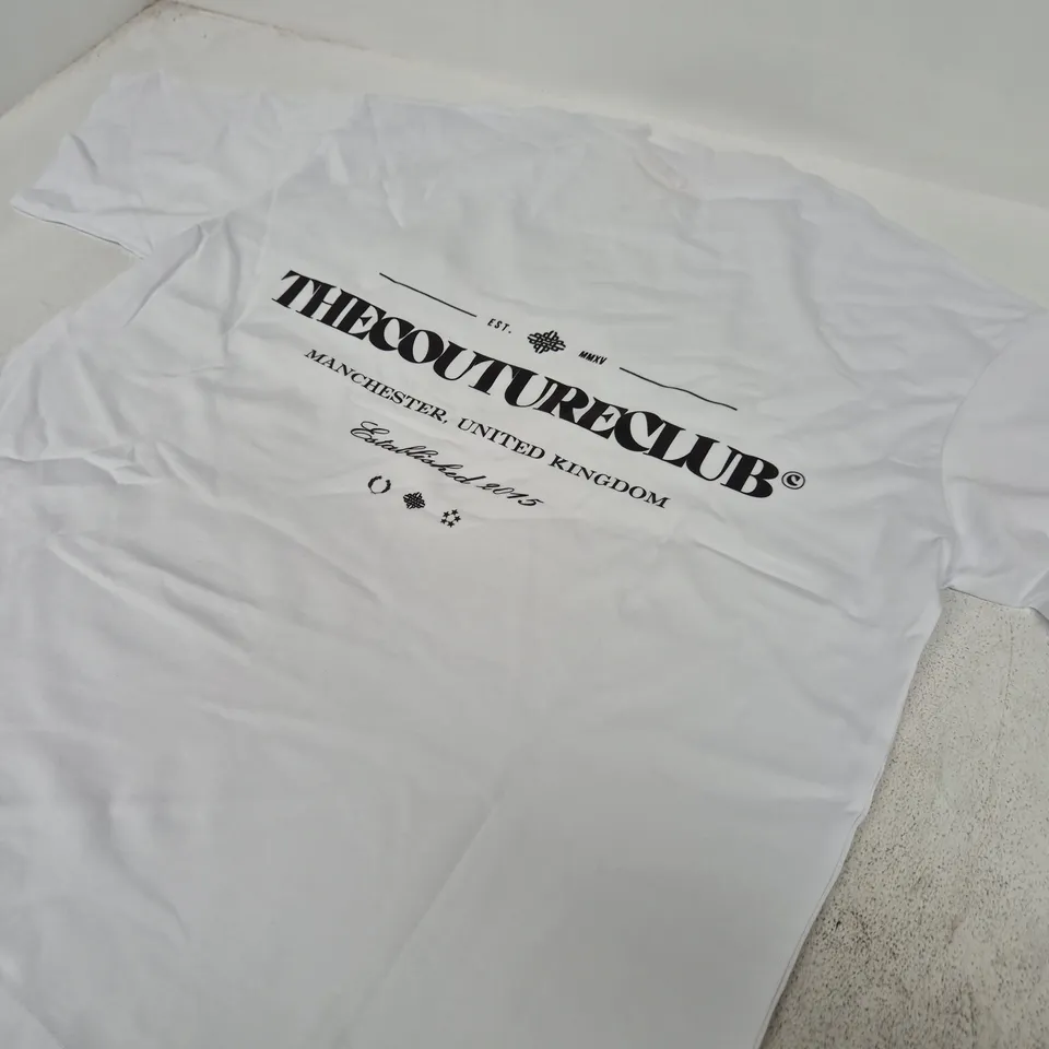THE COUTURE CLUB WHITE T-SHIRT - SIZE L