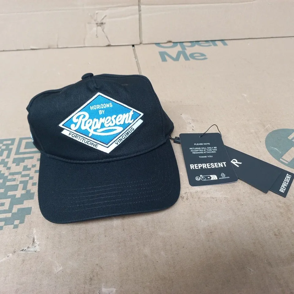 REPRESENT POWERED BY REPRESENT CAP IN BLACK - ONE SIZE