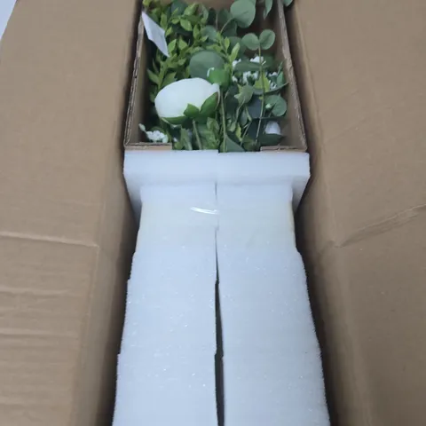 BOXED 55CM RANUNCULUS ARRAGEMENT IN VASE