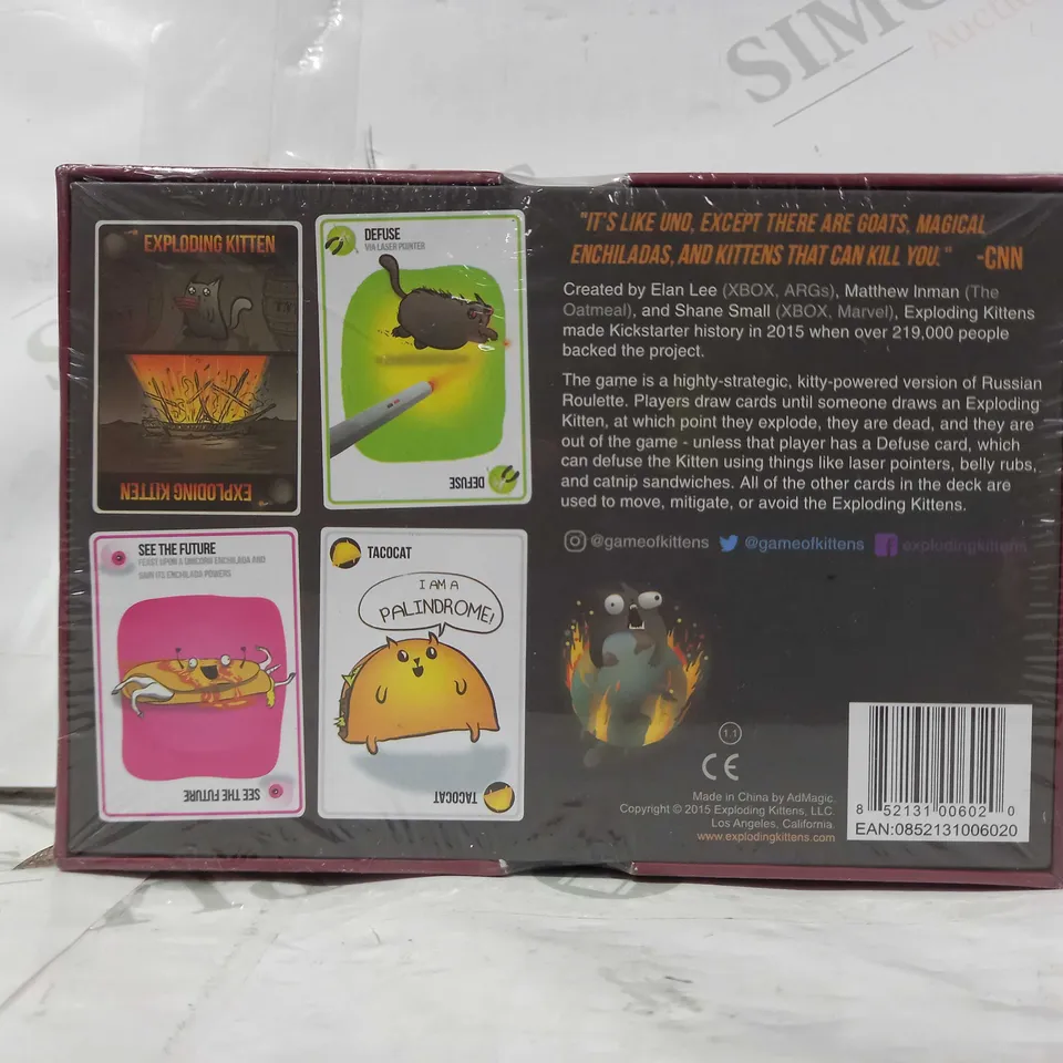 EXPLODING KITTENS CARD GAME