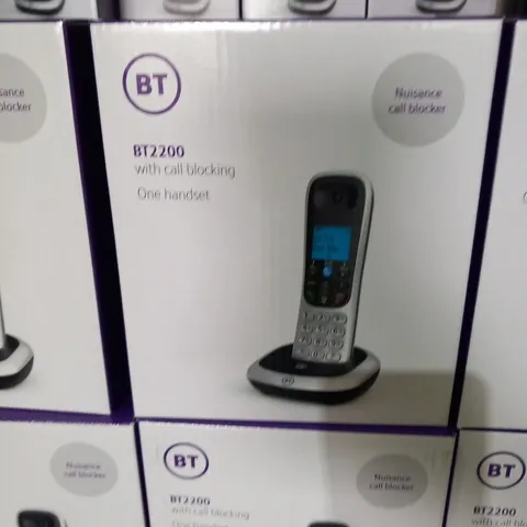 FOUR BRAND NEW BOXED BT BT2200 WITH CALL BLOCKING ONE HANDSET HOME PHONE