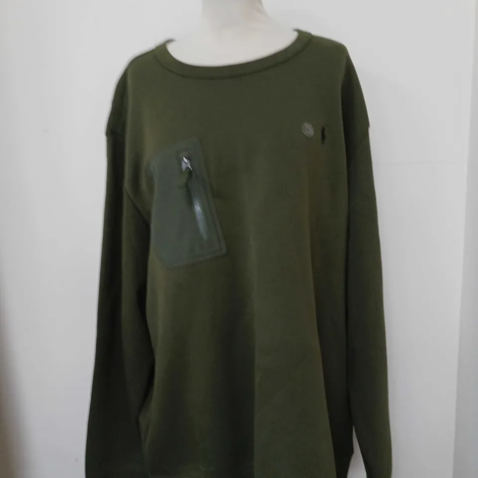 POLO RALPH LAUREN OLIVE GREEN JUMPER - SIZE XXL
