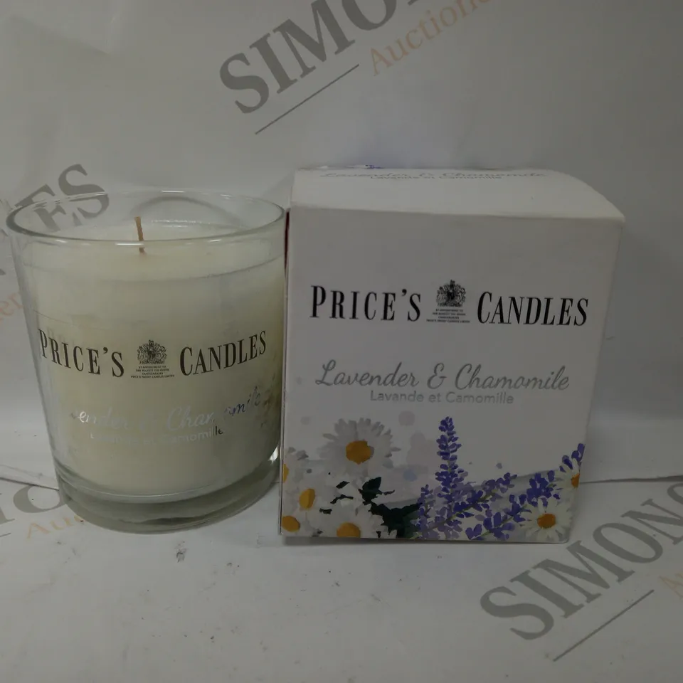 BOXED PRICES CANDLES LAVENDER & CHAMOMILE 