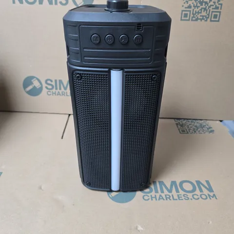 BOXED SING-E PORTABLE BLUETOOTH SPEAKER – ZSQ4242, LED LIGHT, BLACK