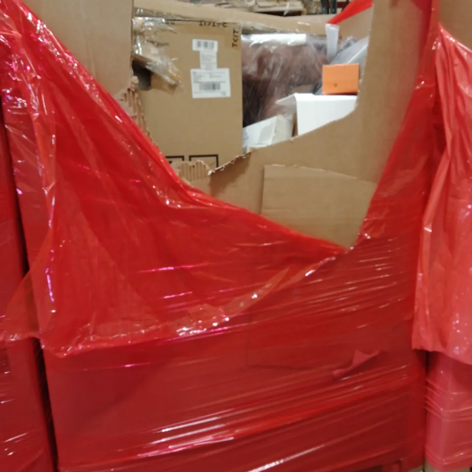 PALLET OF ASSORTED HOUSEHOLD GOODS AND PRODUCTS TO INCLUDE;HEATED CLOTHES AIRER,DESK MAT,CAT LITTER BOX
