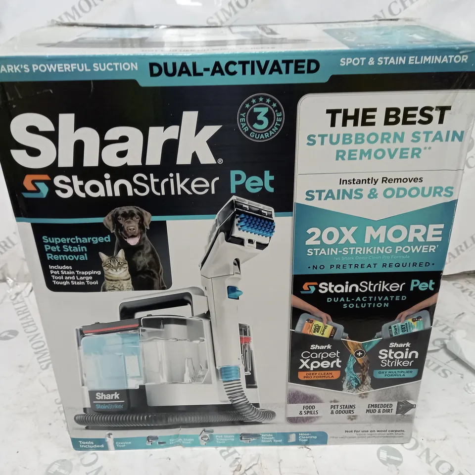 BOXED SHARK STAINSTRIKER PET SPOT CLEANER