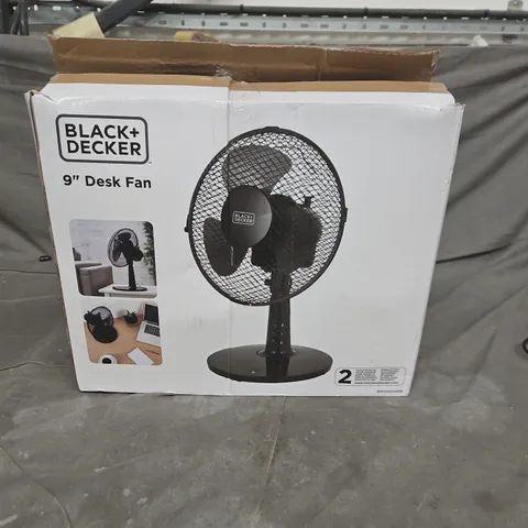 Black+Decker 9" Desk Fan – Boxed