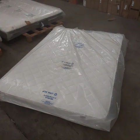 QUALITY BAGGED DOUBLE 135cm AIRSPRUNG LUXURY QUILTED MEDIUM MATTRESS