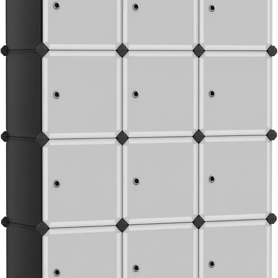 BOXED SONGMICS 12-CUBE STORAGE UNIT, SHOE RACK 