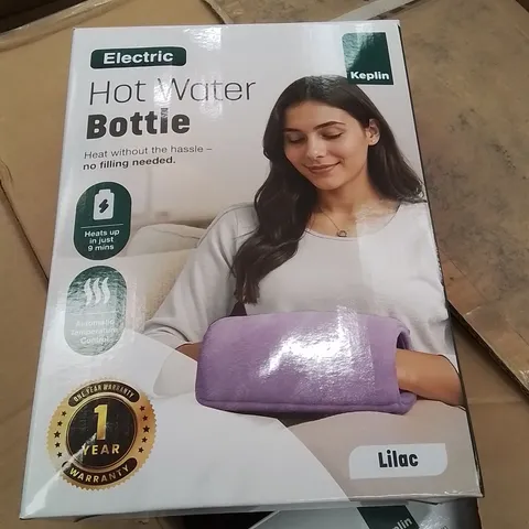 BOXED KEPLIN ELECTRIC HOT WATER BOTTLE LILAC 12PCS