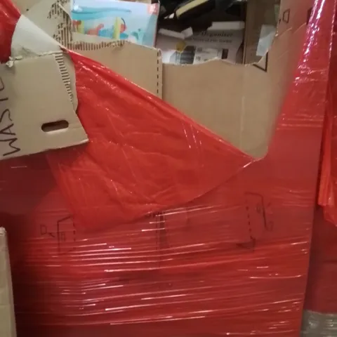 PALLET OF ASSORTED HOUSEHOLD GOODS AND PRODUCTS TO INCLUDE;WATER TABLE,FILE SORTER,AIR COOLER 