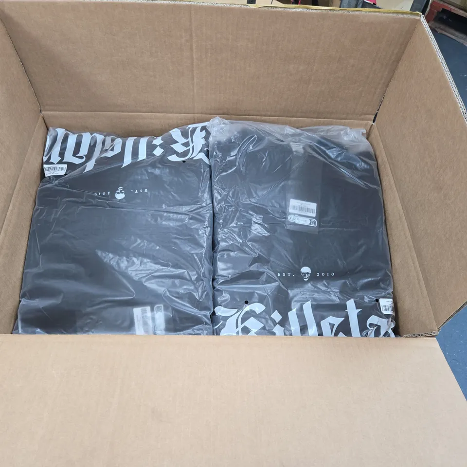 LOT OF APPROXIMATELY 13 ASSORTED BRAND NEW KILLSTAR CLOTHING ITEMS TO INCLUDE DUSKMORN COAT AND HEXELORE SWEATERS - VARIOUS SIZES