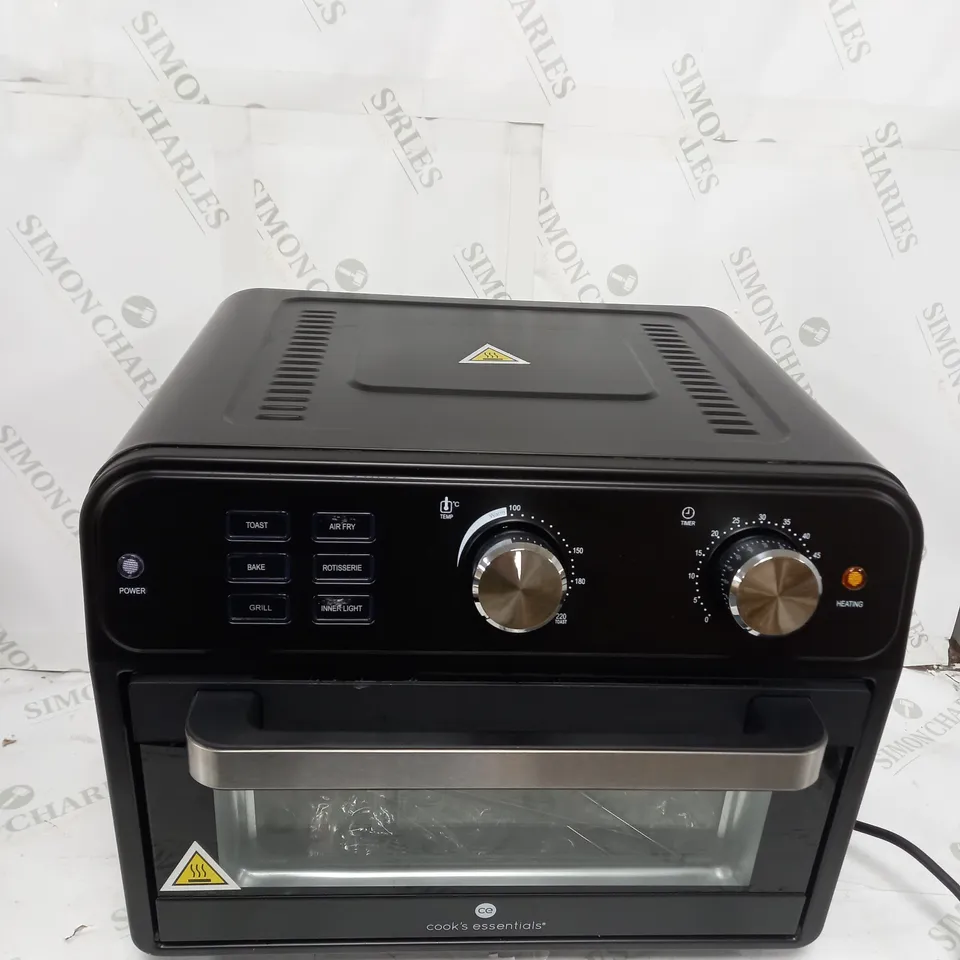 BOXED COOK'S ESSENTIAL 21-LITRE AIRFRYER OVEN IN BLACK