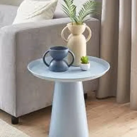 ALLOY SIDE TABLE - BLUE - COLLECTION ONLY