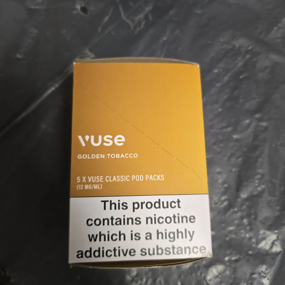 VUSE CLASSIC POD PACKS – GOLDEN TOBACCO (5 X PODS, 12 MG/ML)