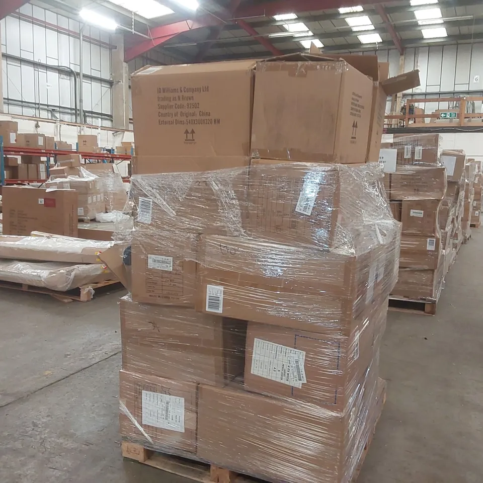 PALLET CONTAINING APPROXIMATELY 300x BRAND NEW ASSORTED DESIGNER SHOES AND CLOTHING ITEMS INCLUDING: SIMPLY BE SHOES, JULIPA JEANS ECT