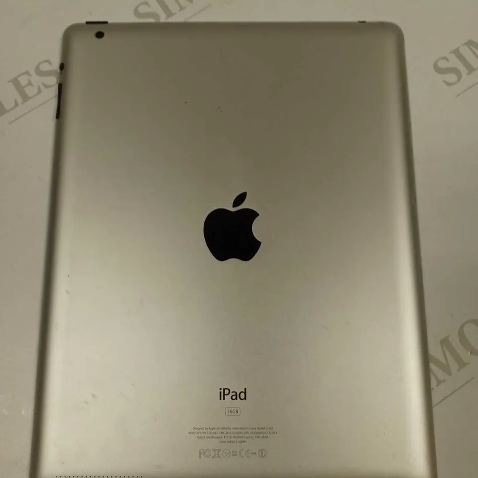 APPLE IPAD MODEL A1395 16GB