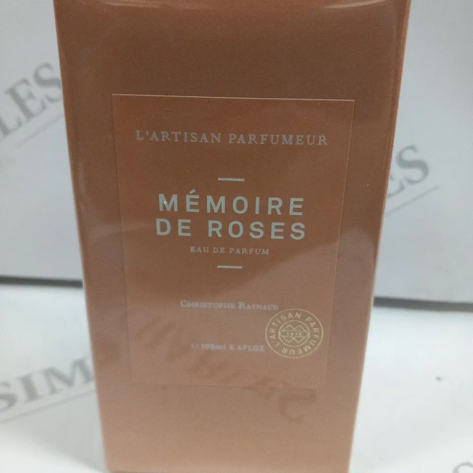 BOXED AND SEALED L'ARTISAN PARFUMEUR MEMOIRE DE ROSES EAU DE PARFUM 100ML